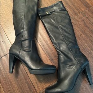 Nine West Black Heeled Boots